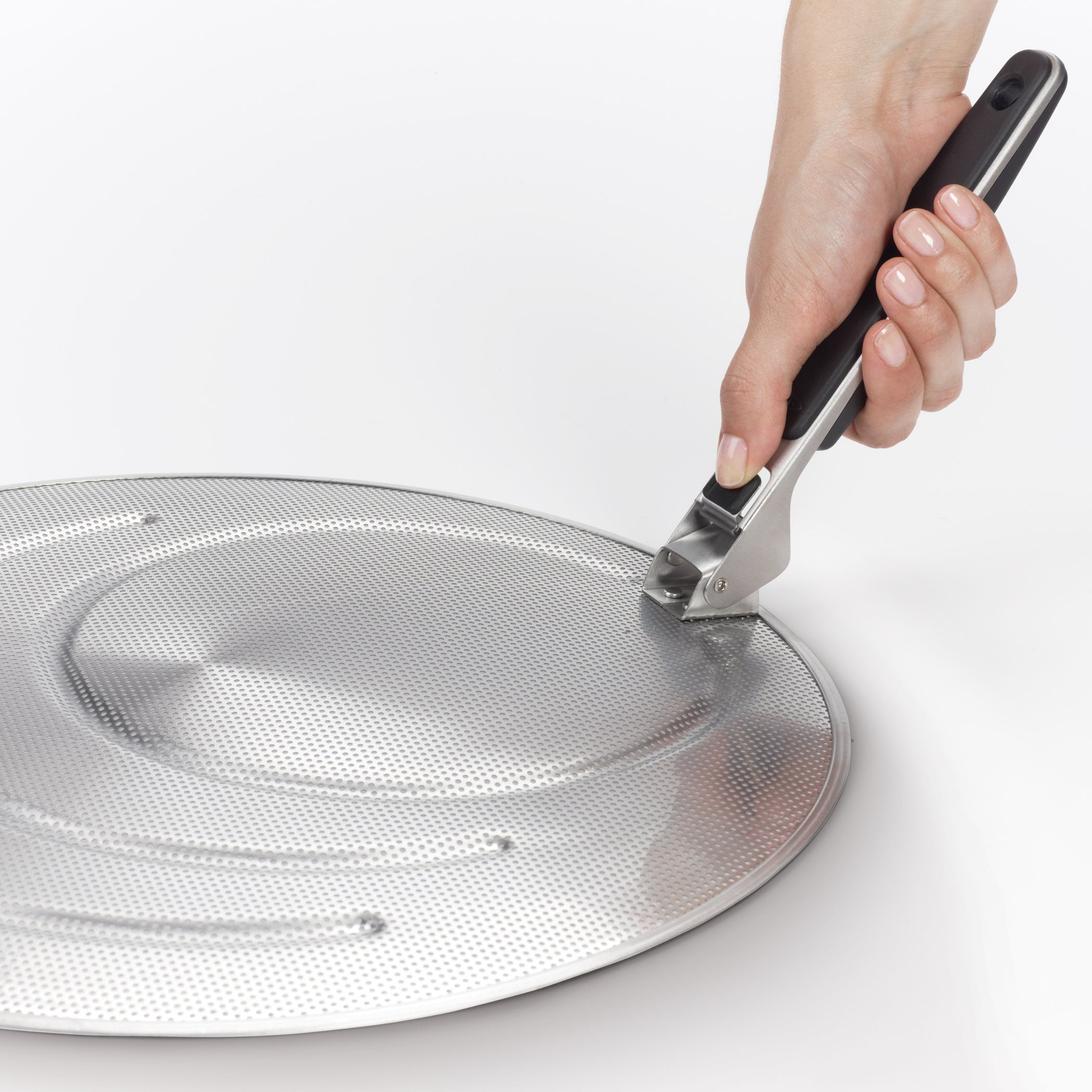 Splatter Screen With Folding Handle