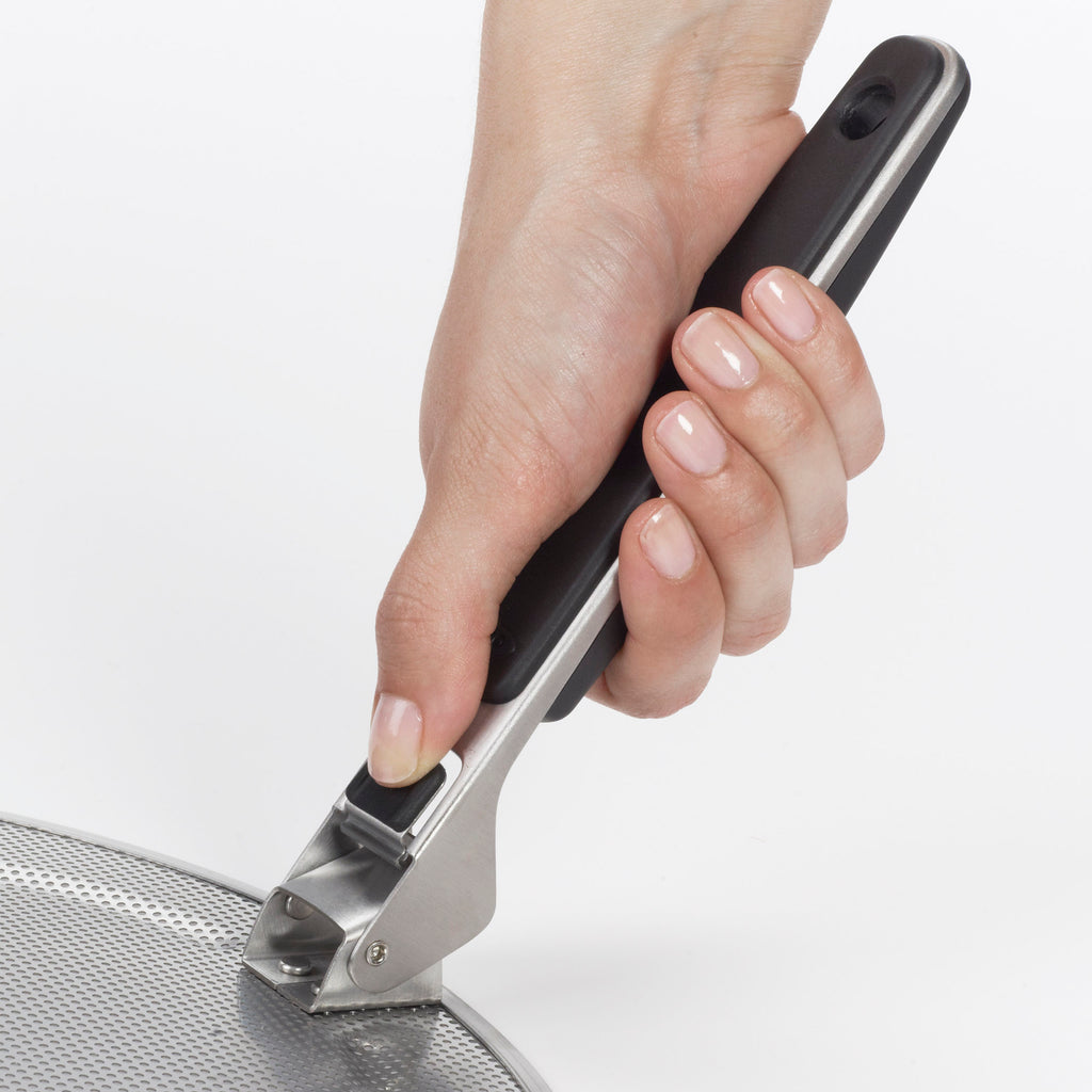Splatter Screen With Folding Handle