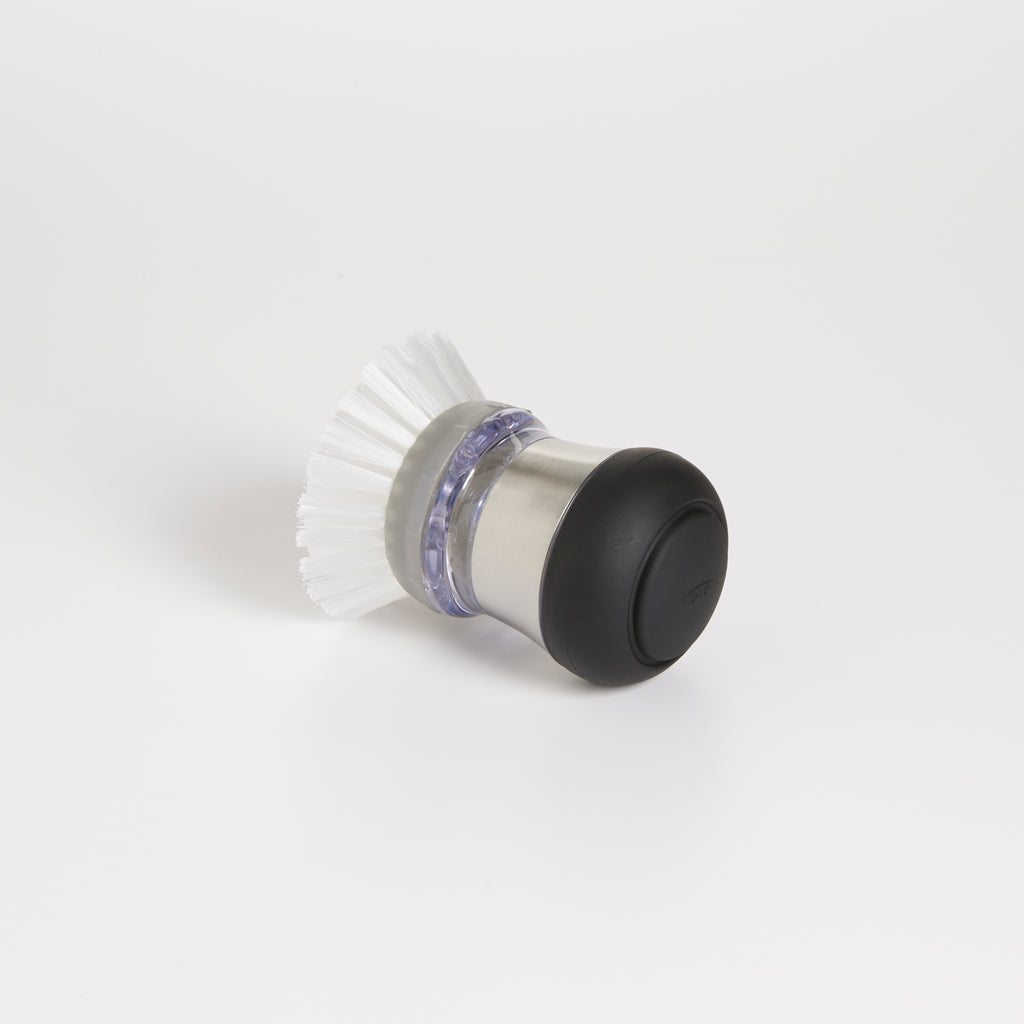 Steel Soap Dispensing Palm Brush