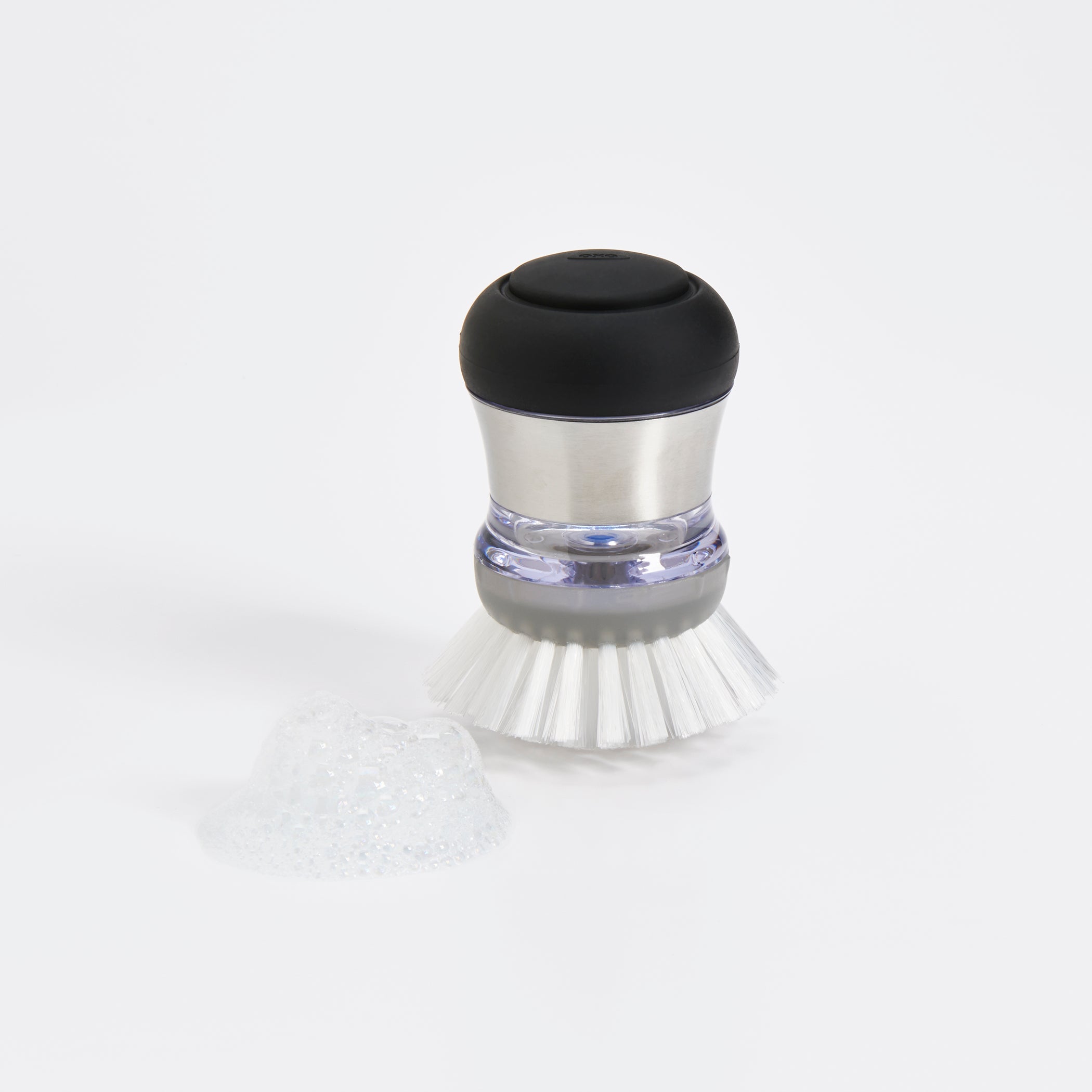 Steel Soap Dispensing Palm Brush