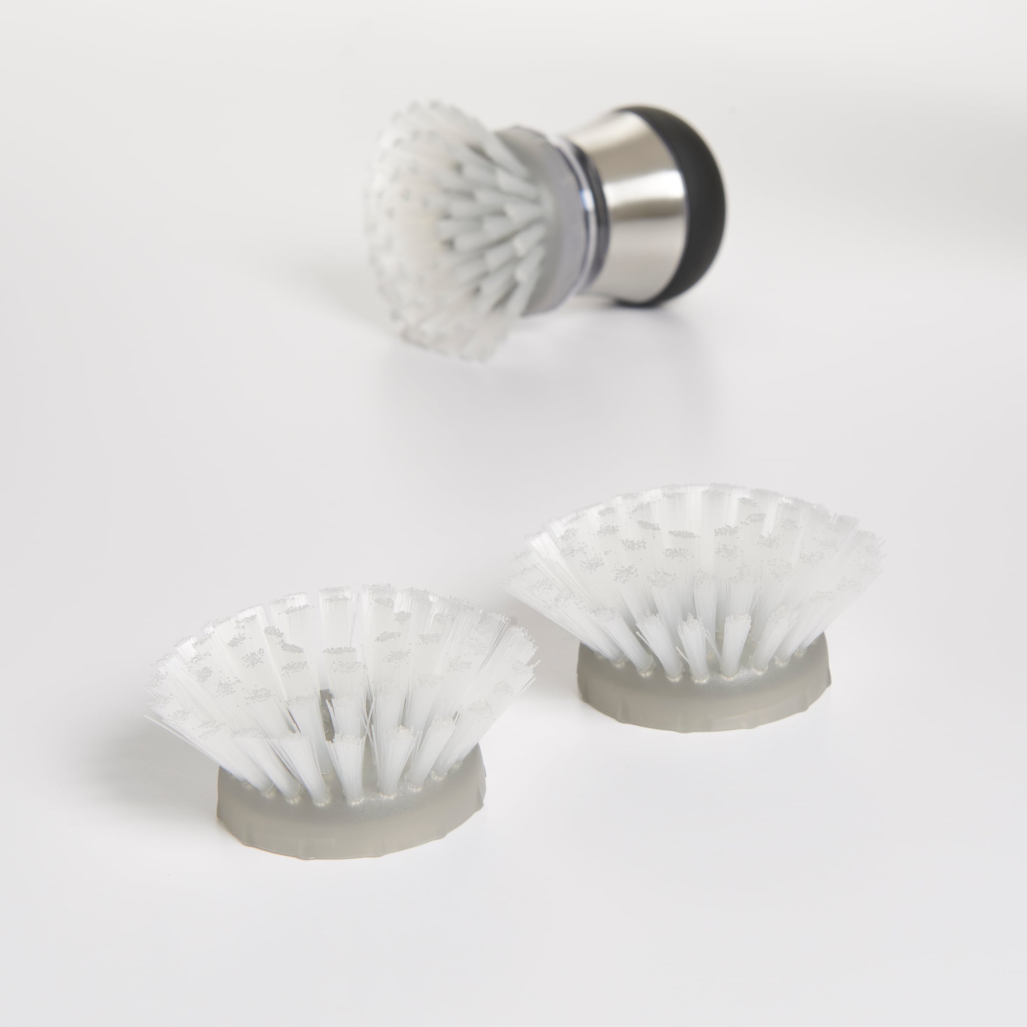 Steel Soap Dispensing Palm Brush