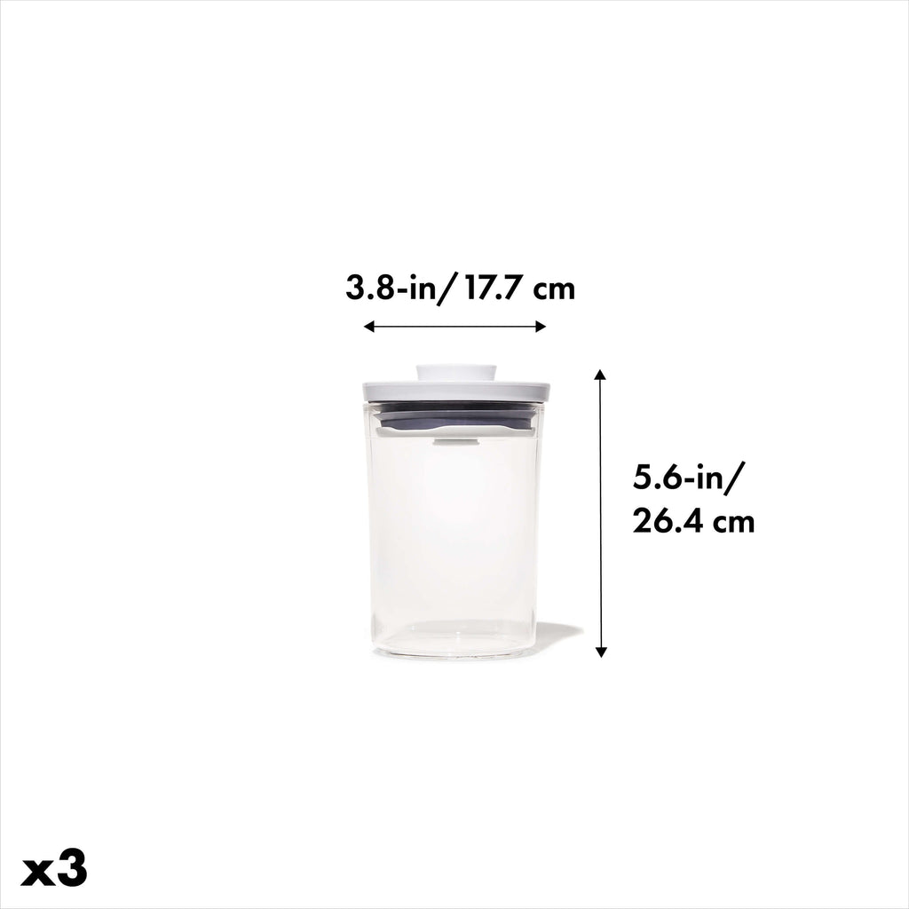 POP Round Canister 3-Piece Mini Bath Set (0.6 Qt)