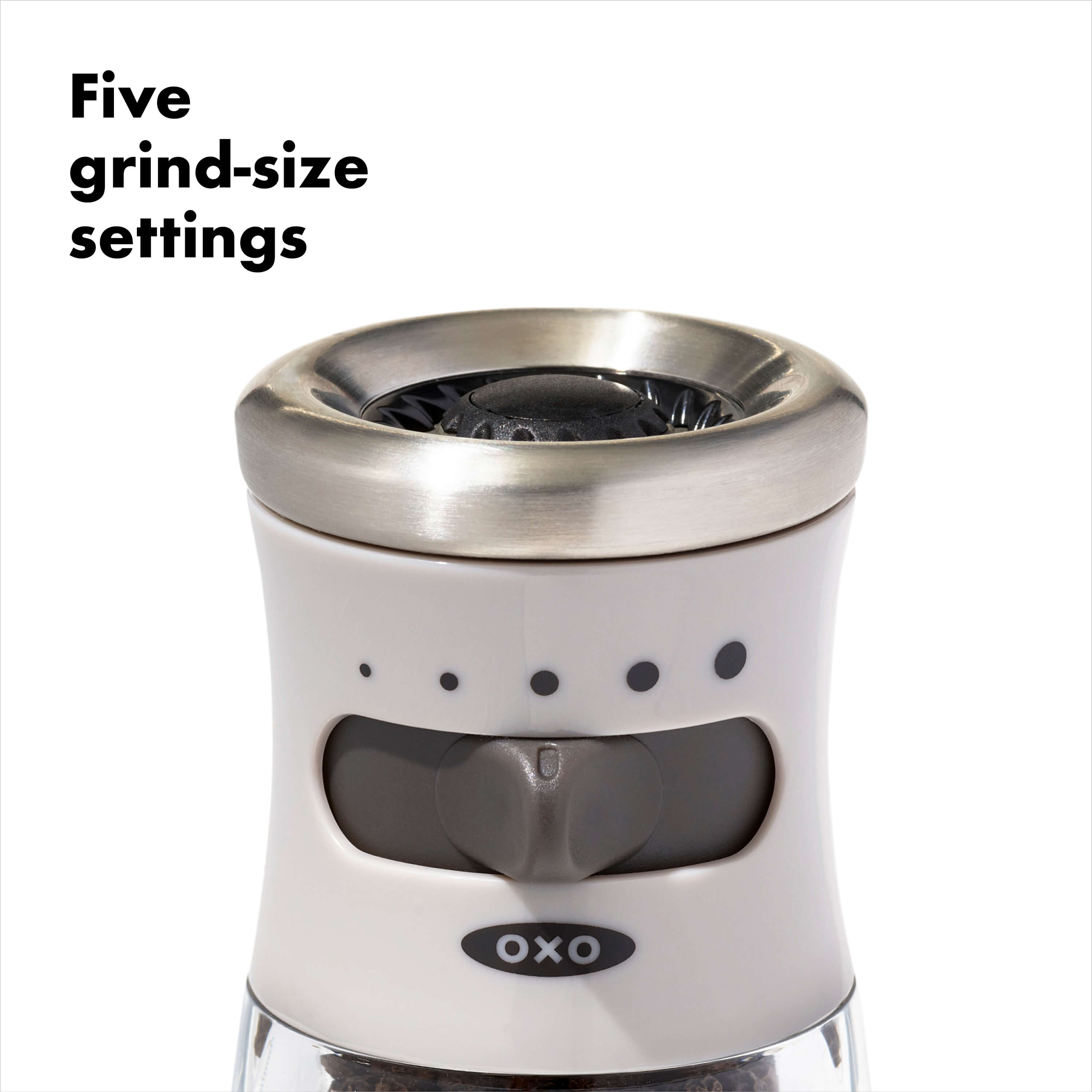 Contoured Mess-Free Pepper Grinder