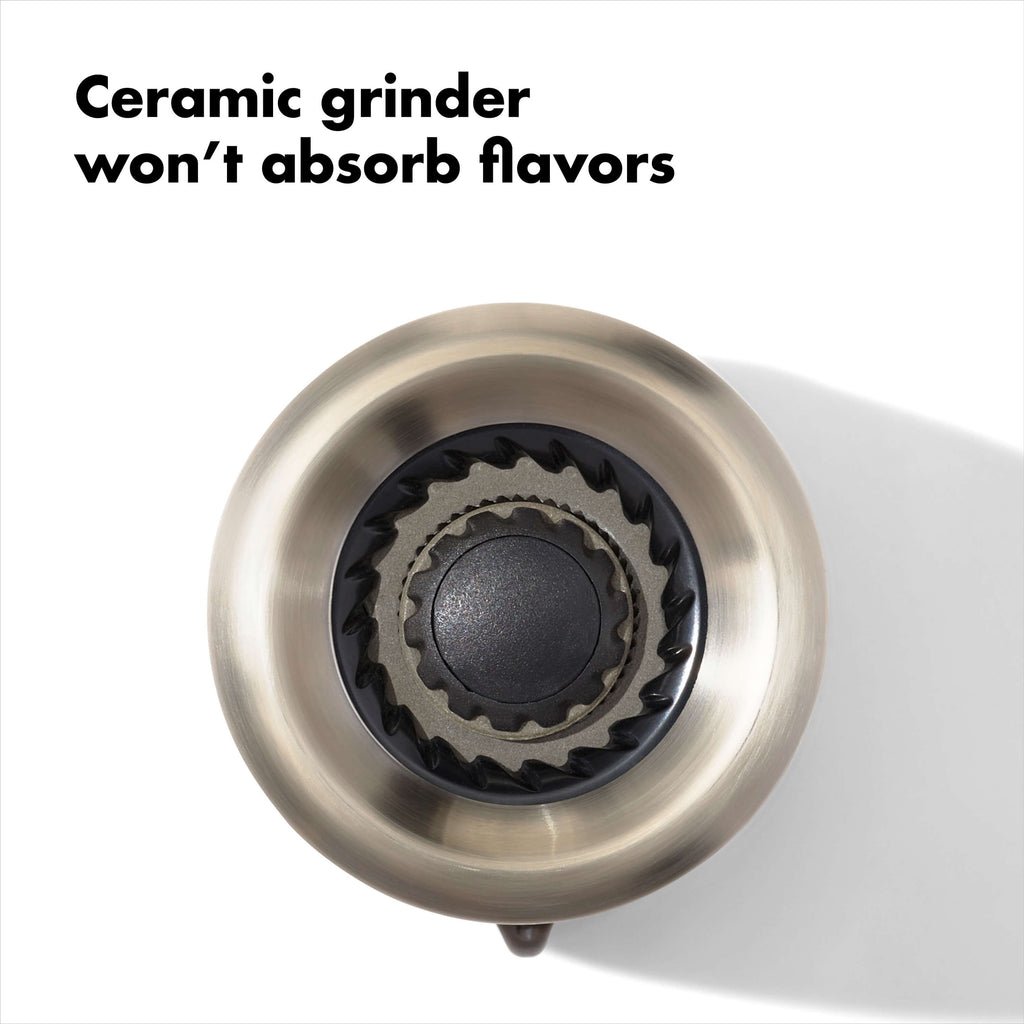Contoured Mess-Free Pepper Grinder