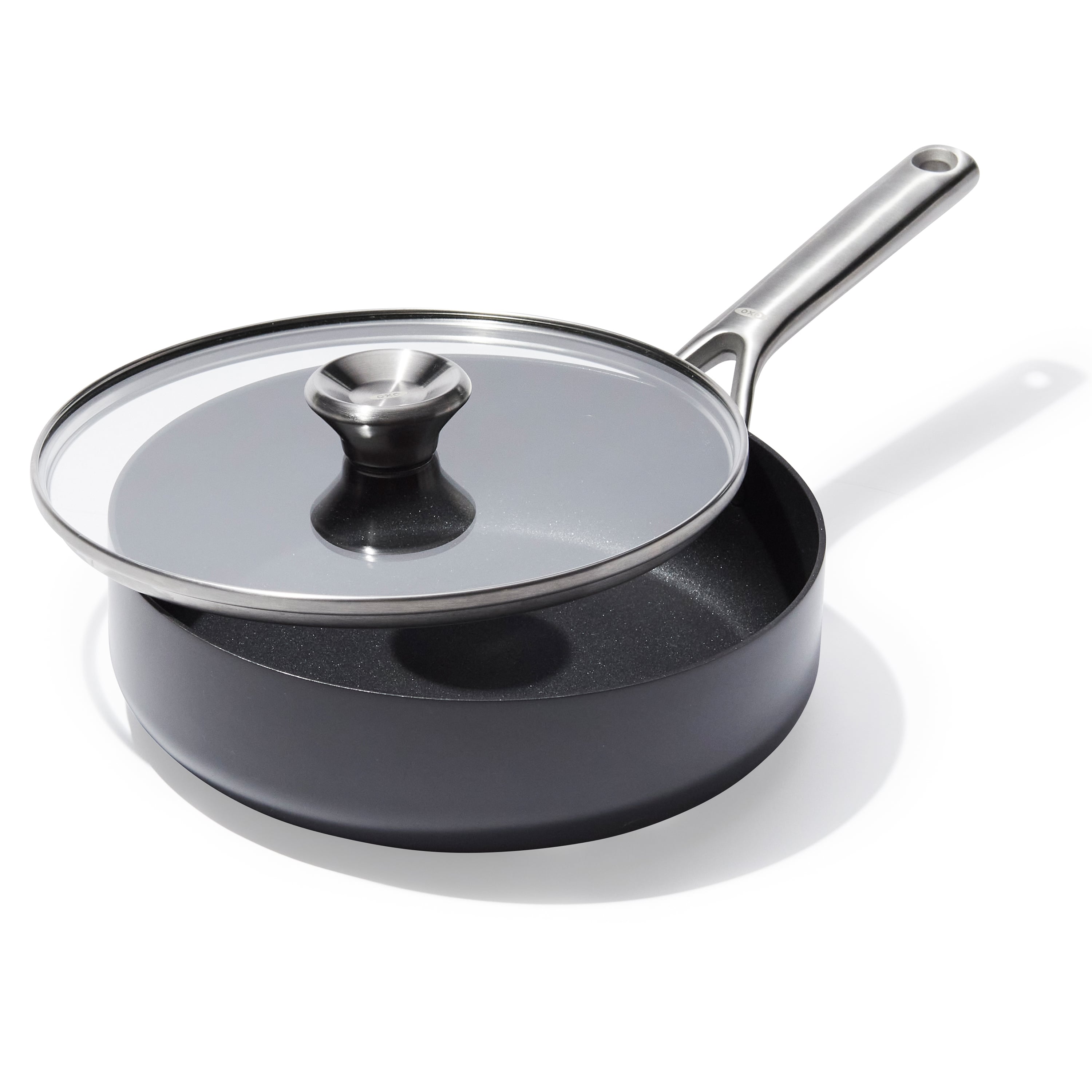 Ceramic Professional Non-Stick 3-Quart Sauté Pan with Lid
