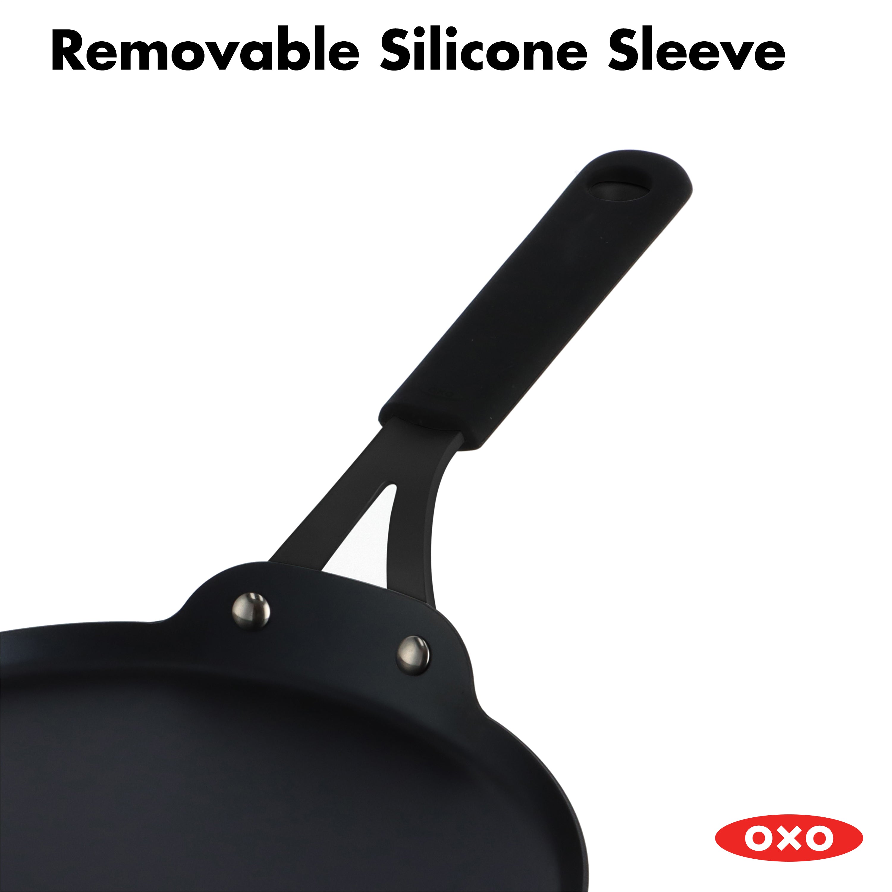 Obsidian Carbon Steel 10-Inch Crêpe Pan with Silicone Sleeve
