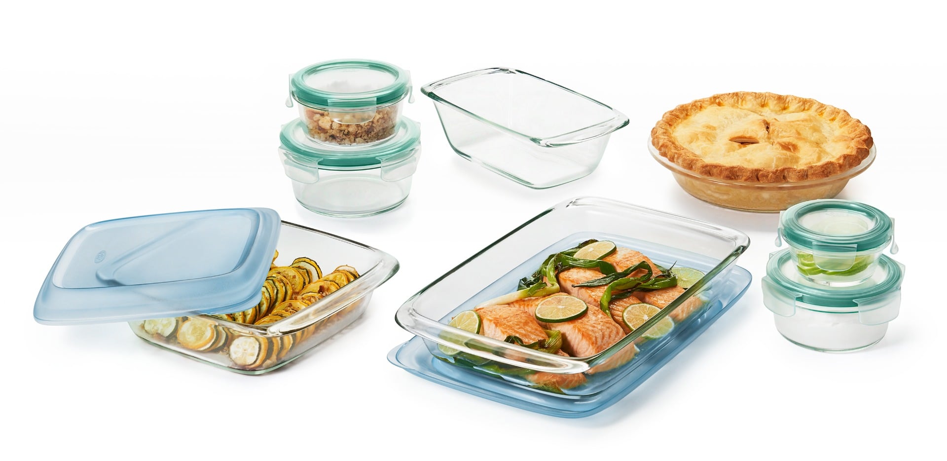 14-Piece Glass Bake, Serve & Store Set