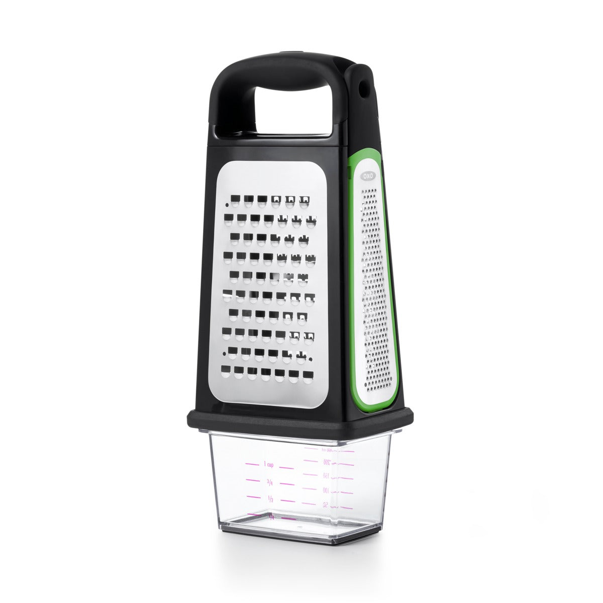 Etched Box Grater With Removable Zester