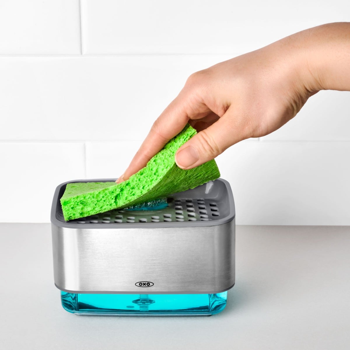 Soap Dispensing Sponge Holder