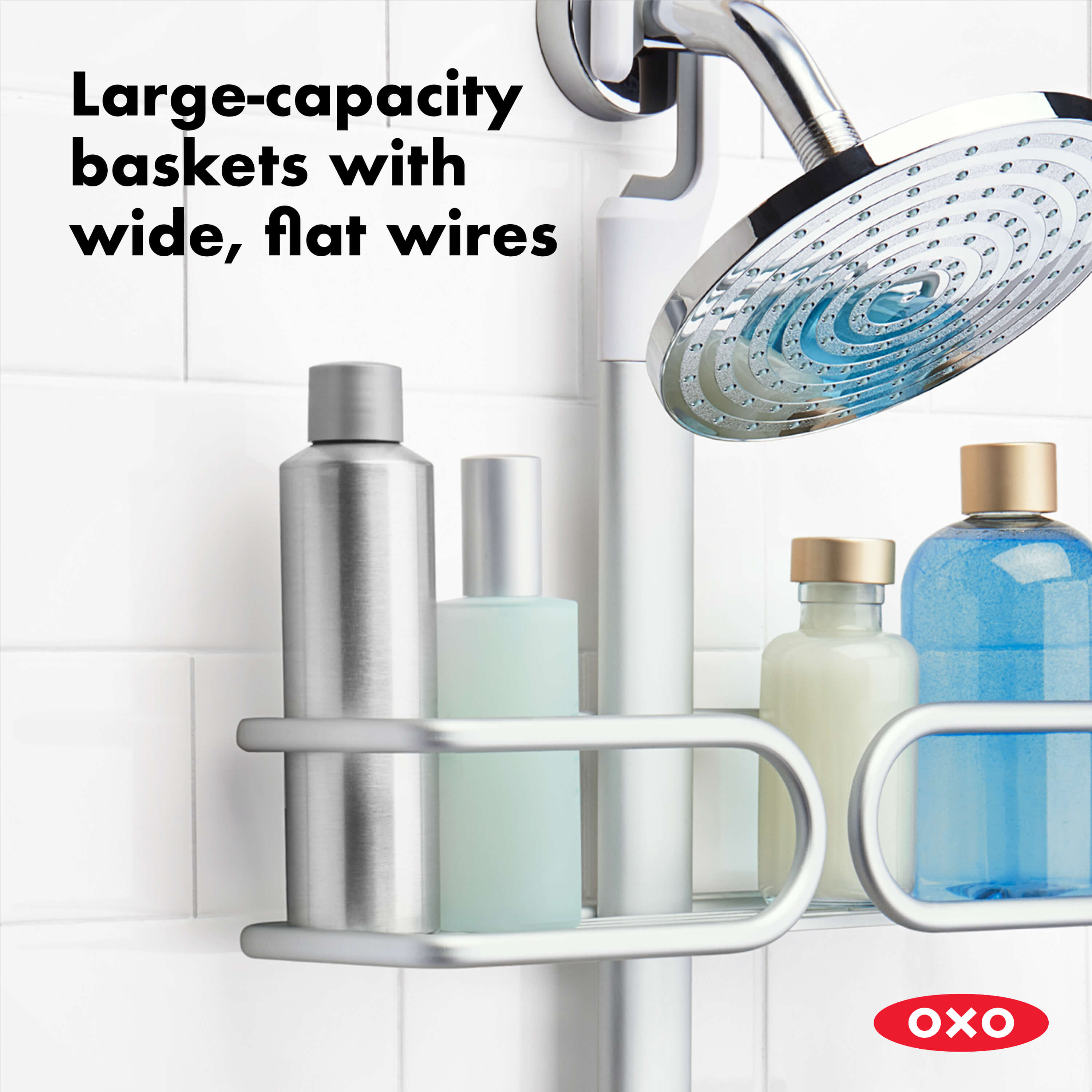 Aluminum 3-Tier Shower Caddy