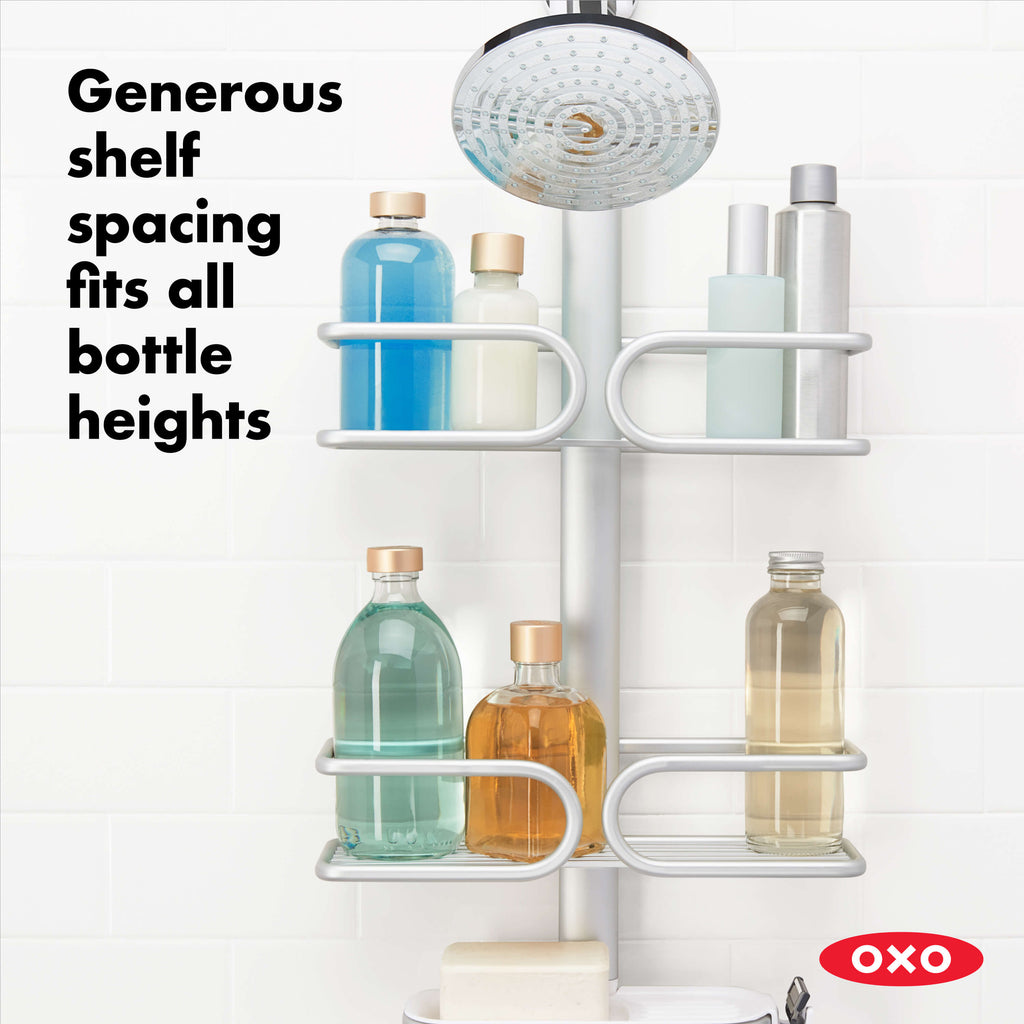 Aluminum 3-Tier Shower Caddy