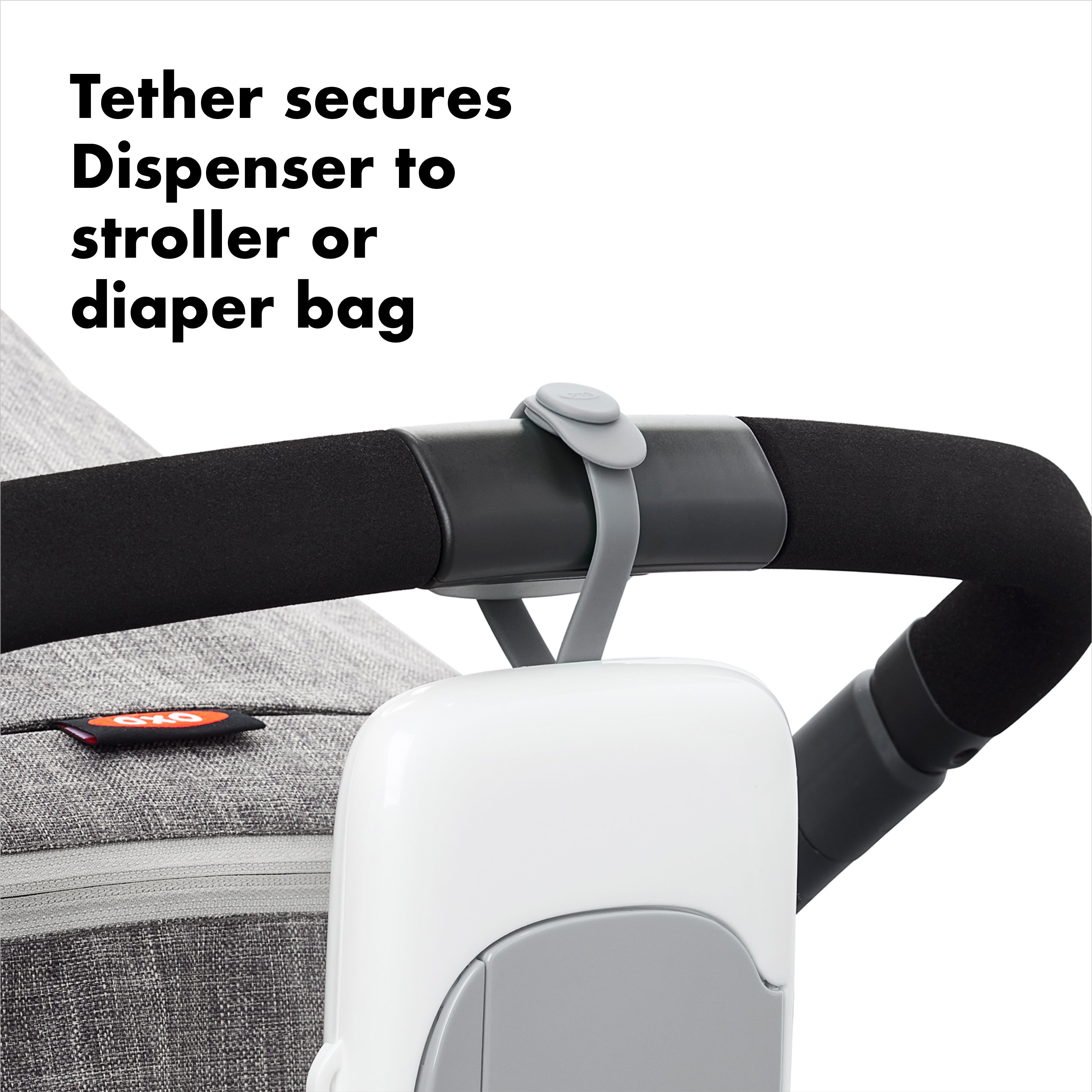 OXO TOT 2-Pack On-the-Go Wipes Dispenser, Gray