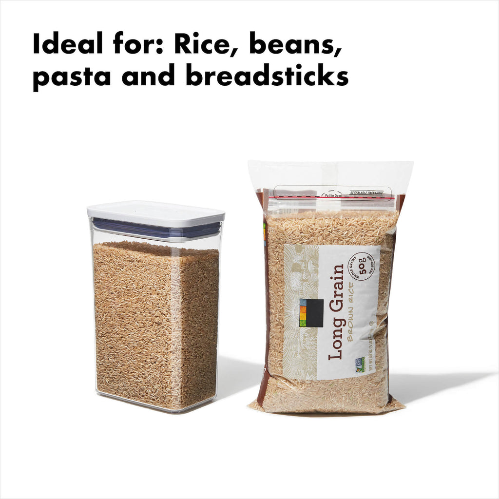 POP Container - Rectangle Medium (2.7 Qt.) - White