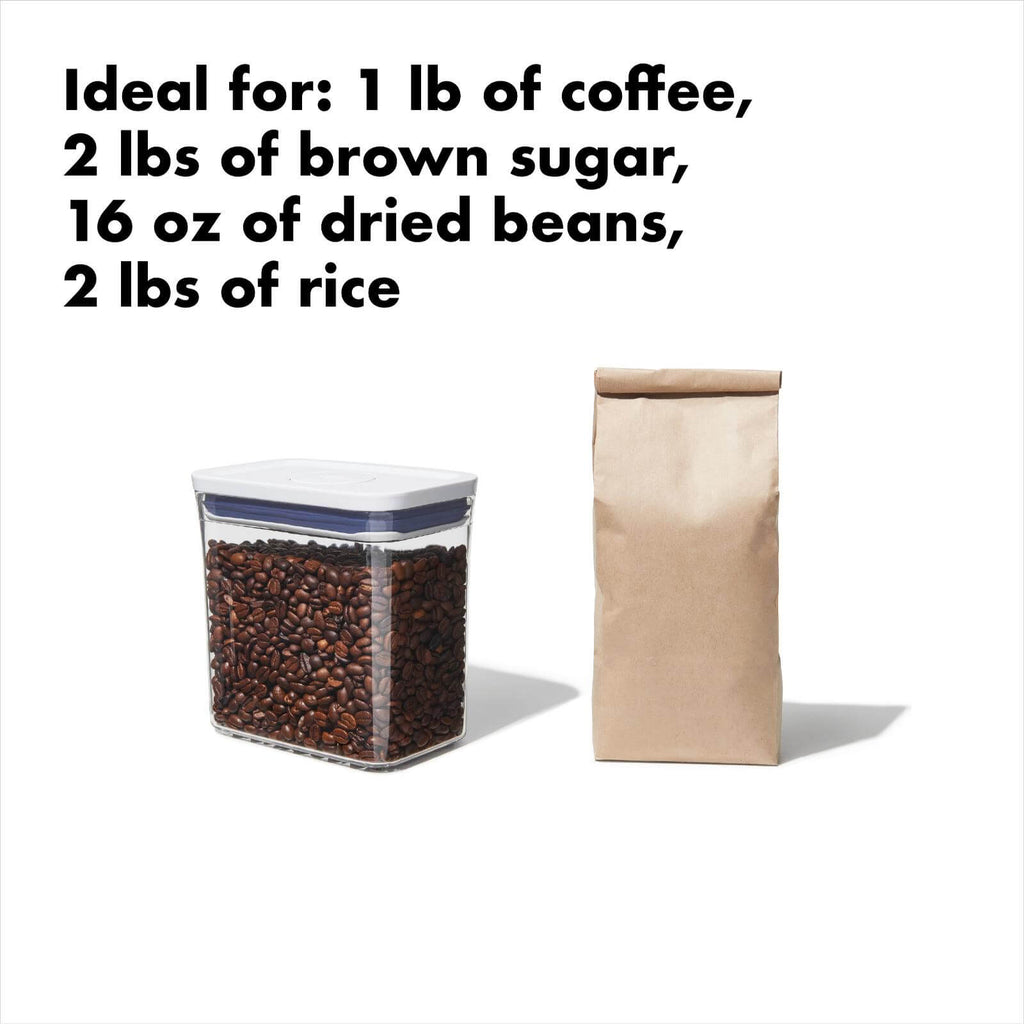POP Container - Rectangle Short (1.7 Qt.) - White