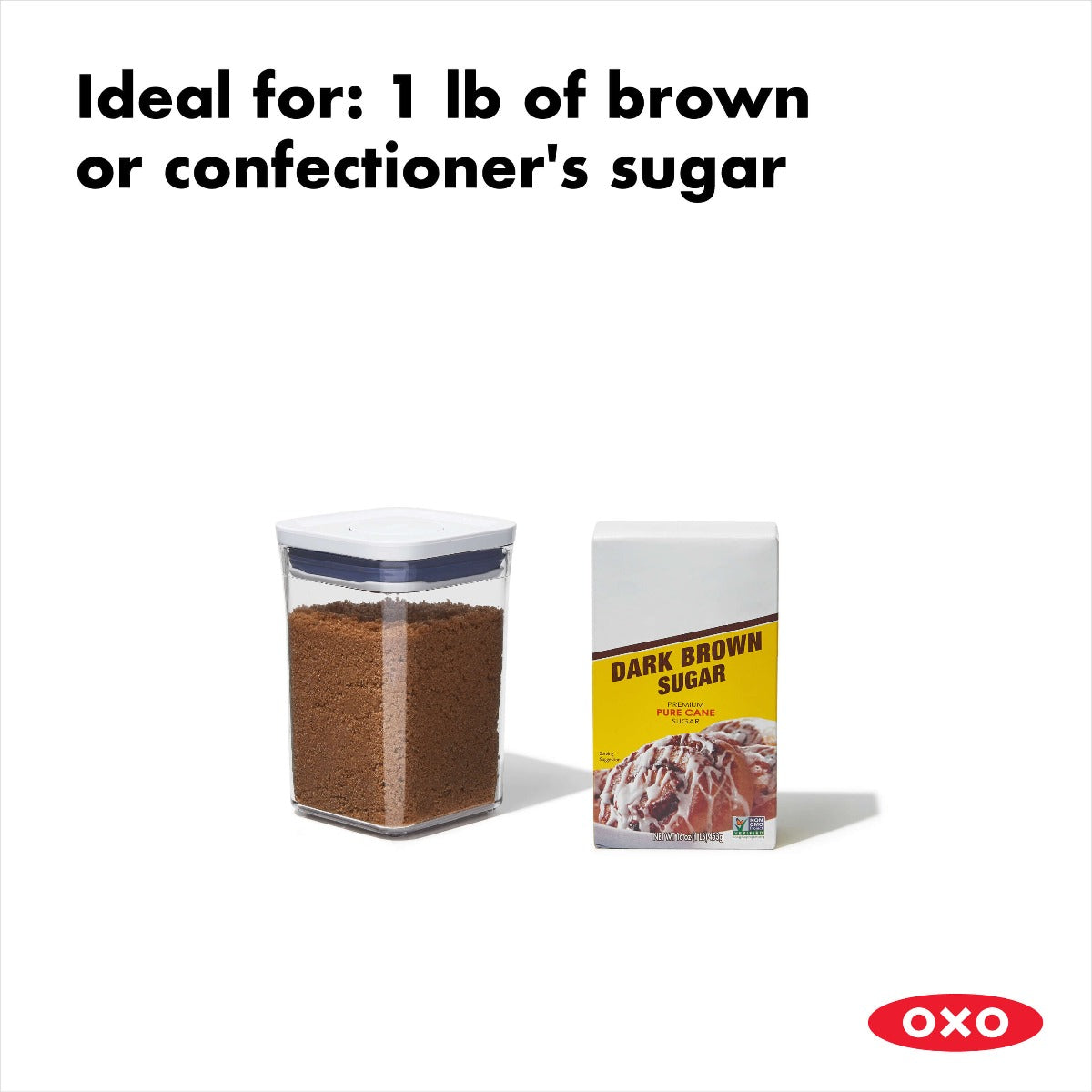 POP Container - Small Square Short (1.1 Qt.) - White