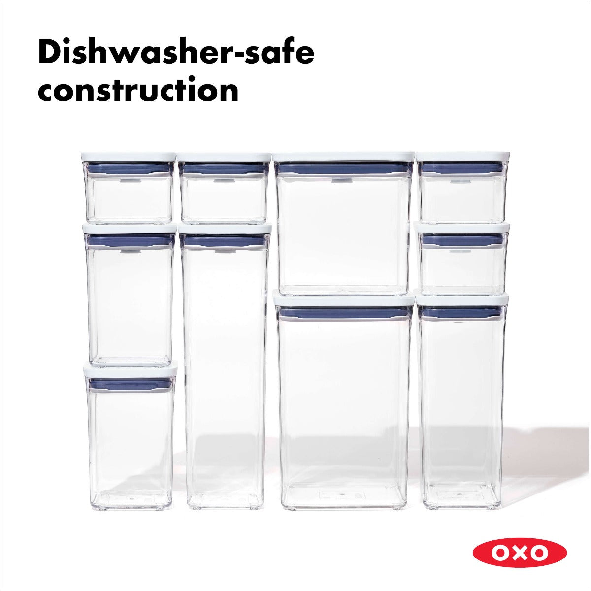 POP Container - Small Square Short (1.1 Qt.) - White