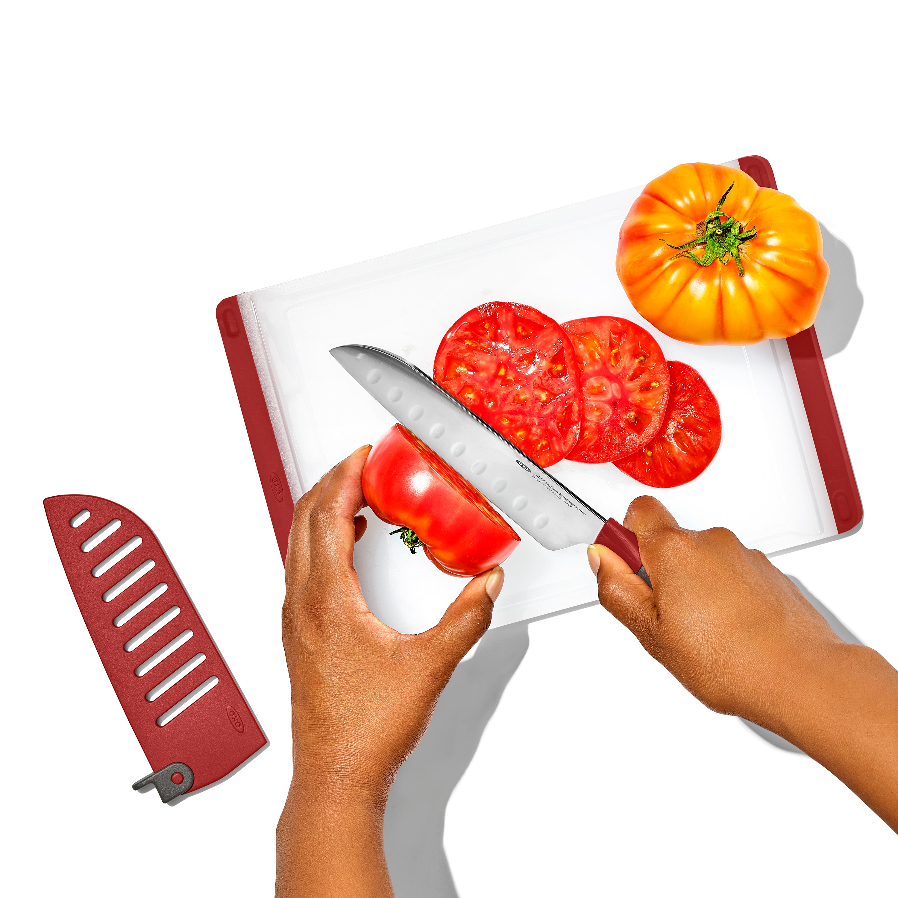 OXO Outdoor 5.5in Santoku Knife with Locking Sheath