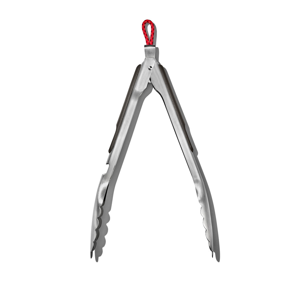 OXO Outdoor 10.5in Camp Stove Tongs with Bottle Opener