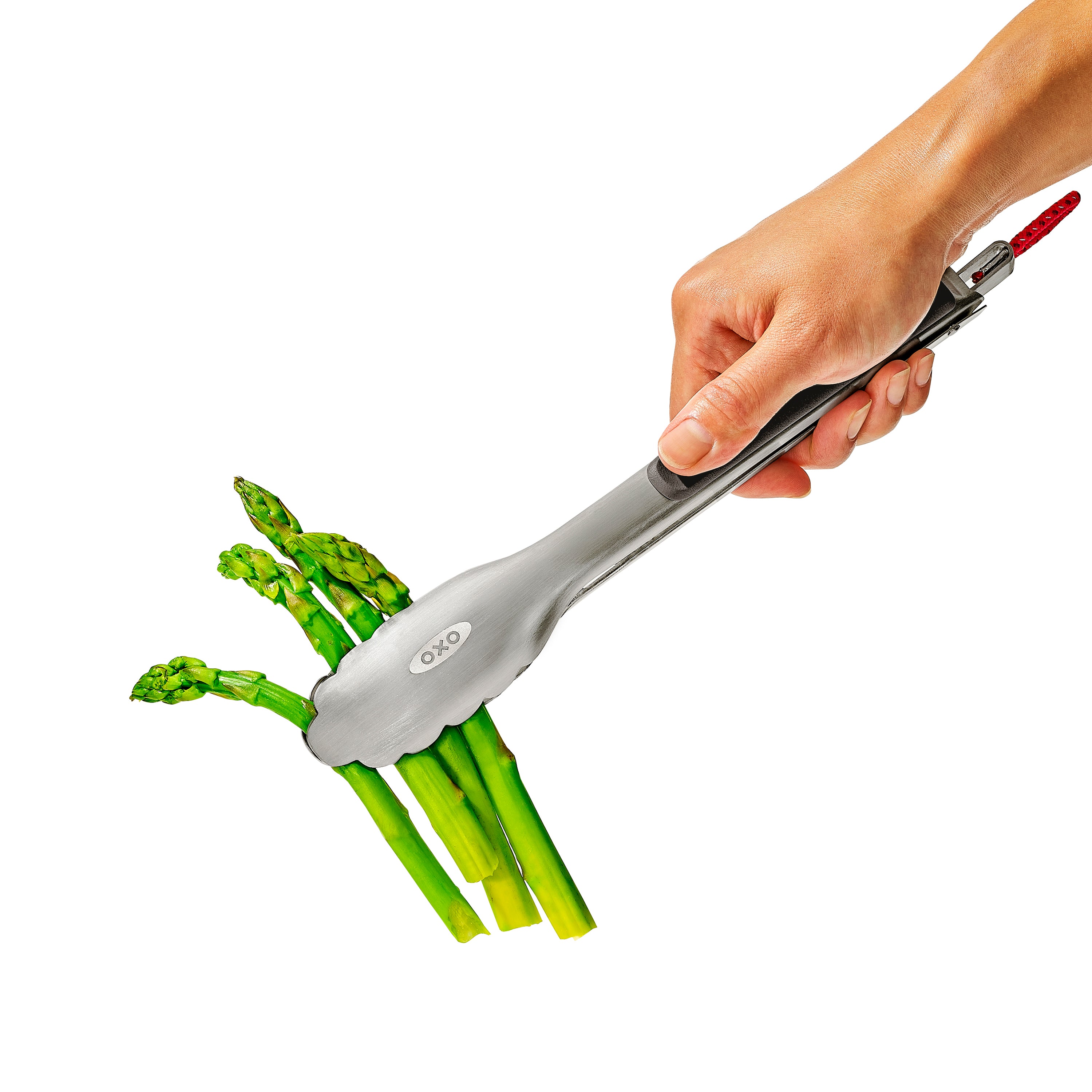 OXO Outdoor 10.5in Camp Stove Tongs with Bottle Opener