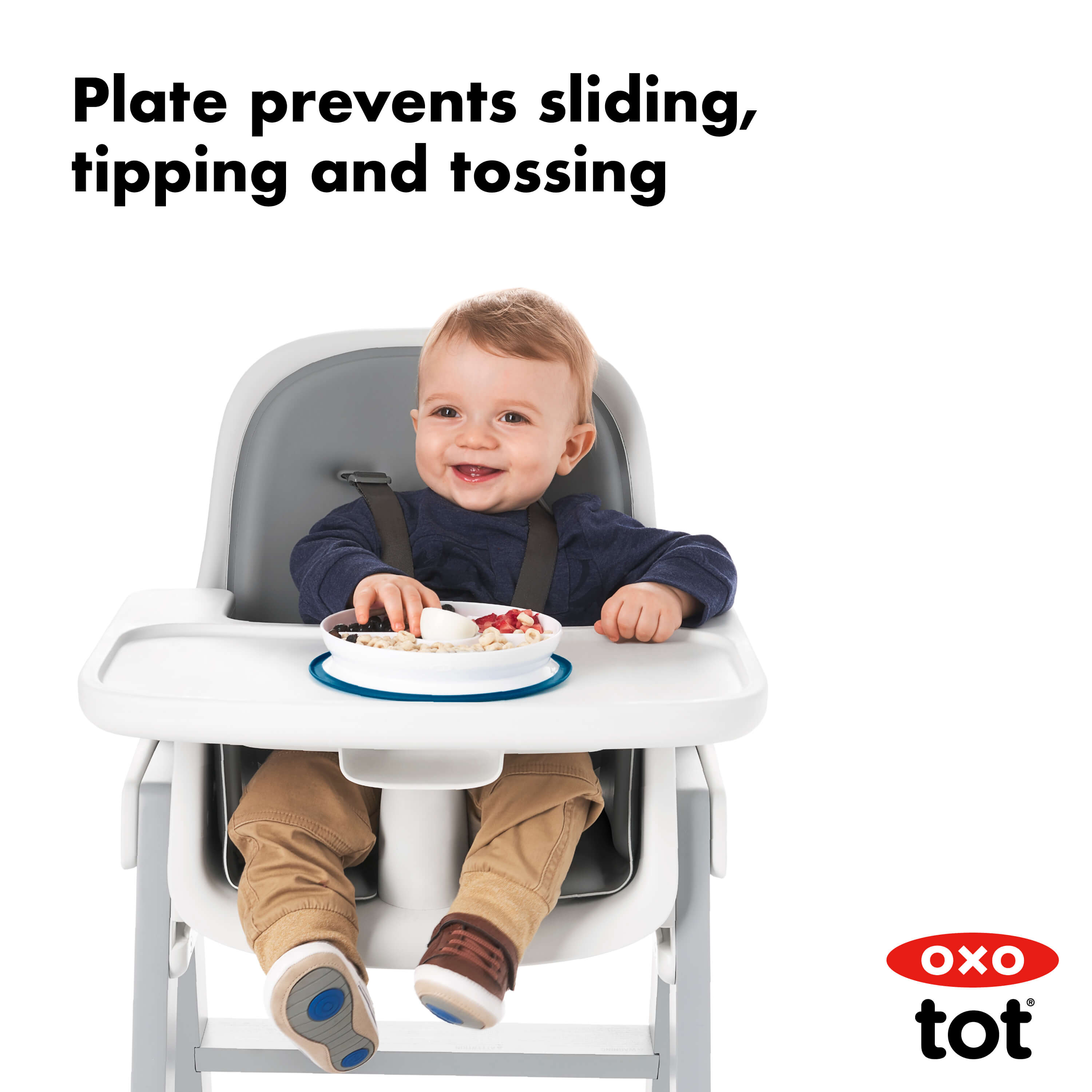 Stick & Stay Suction Divided Plate
