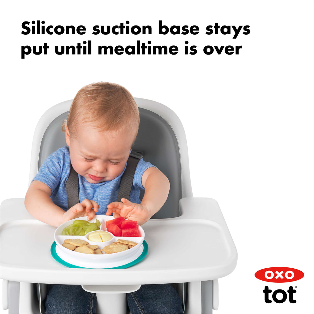 Stick & Stay Suction Divided Plate