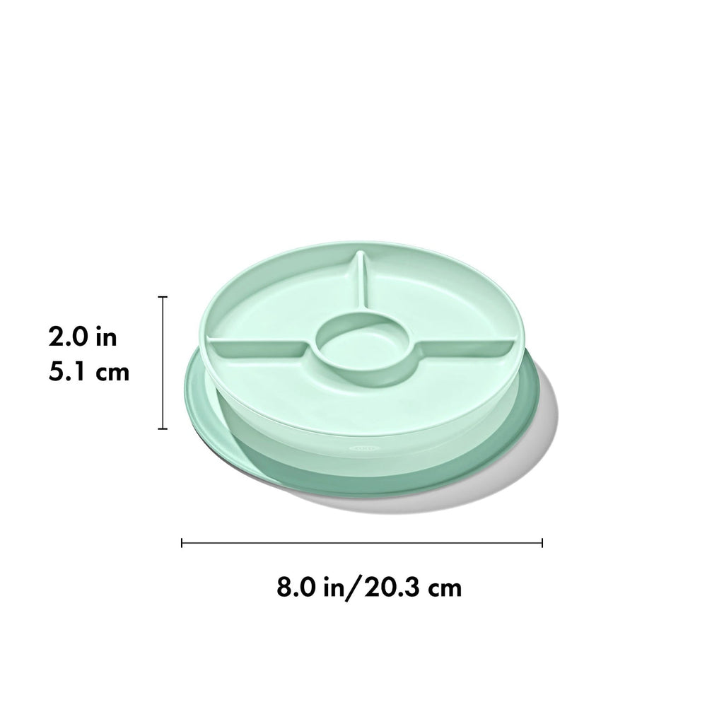 Stick & Stay Suction Divided Plate