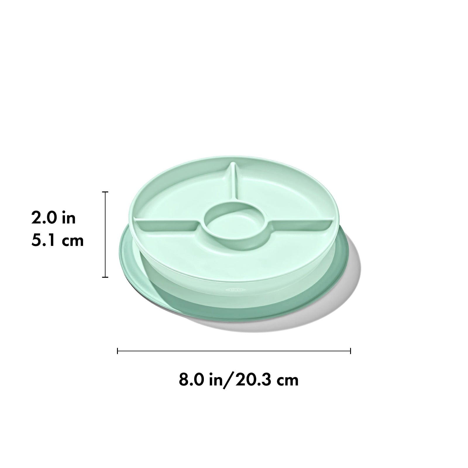 Stick & Stay Suction Divided Plate